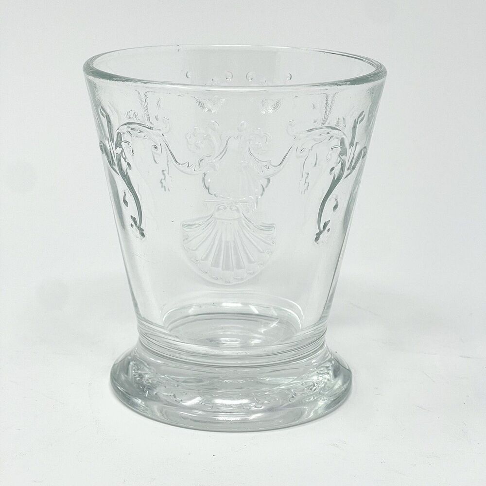 La Rochere Versailles Nautical Shell Embossed Double Old Fashioned Glass Tumbler
